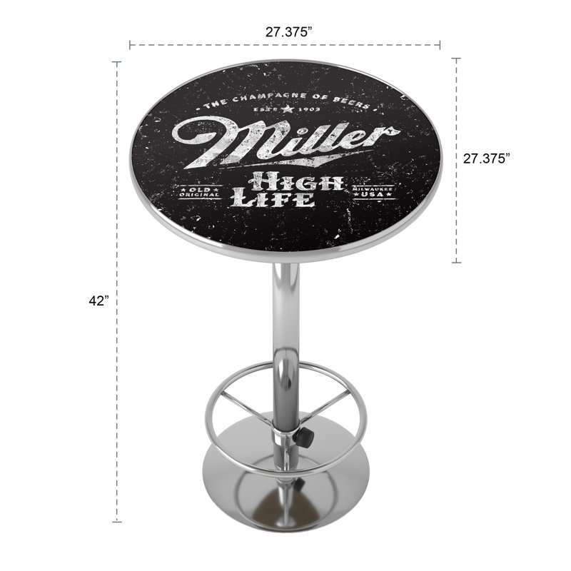 Table de bar avec repose-pieds Miller