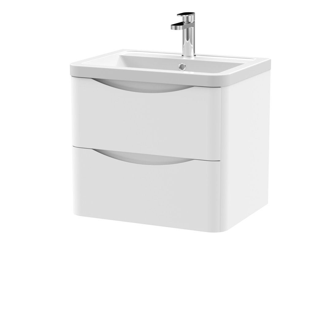 Lunar 600 mm Single Vanity with Integrated Basin - Image 3