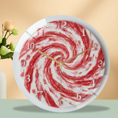 Sd1009_00016_ Art - 12'' Modern Glass Wall Clock