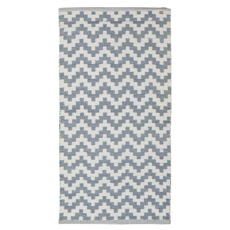 Uriarte Rectangle 50 cm x 100 cm Chevron Flatweave Area Rug