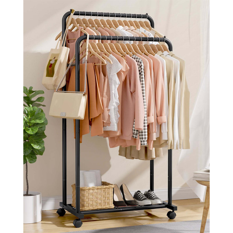Bonparker 72cm Rolling Clothing Rack