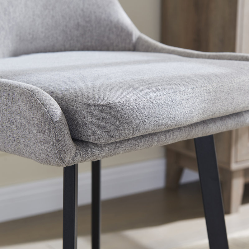 Comptoir, bar et tabouret très grand Amiayah, Tabouret de comptoir (hauteur d'assise de 24,8 po), Gris tacheté