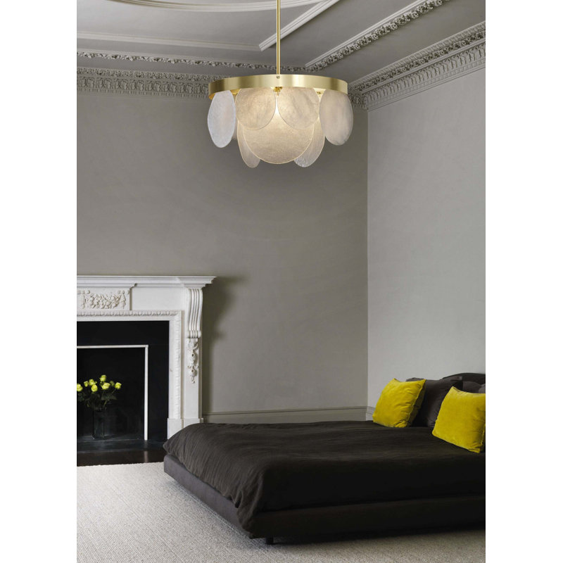 Sasha 3 - Light Chandelier, Satin Brass