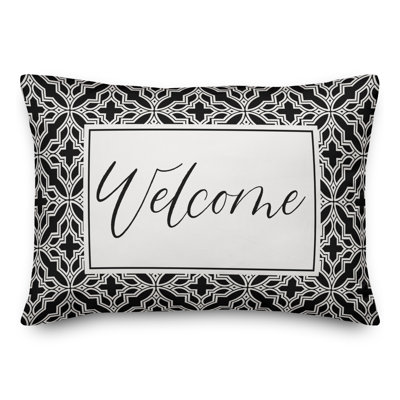  Housse de coussin rectangulaire et insert Welcome