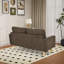Causeuse rembourrée de style moderne Mid-Century avec pieds capitonnés en bois massif-742132609