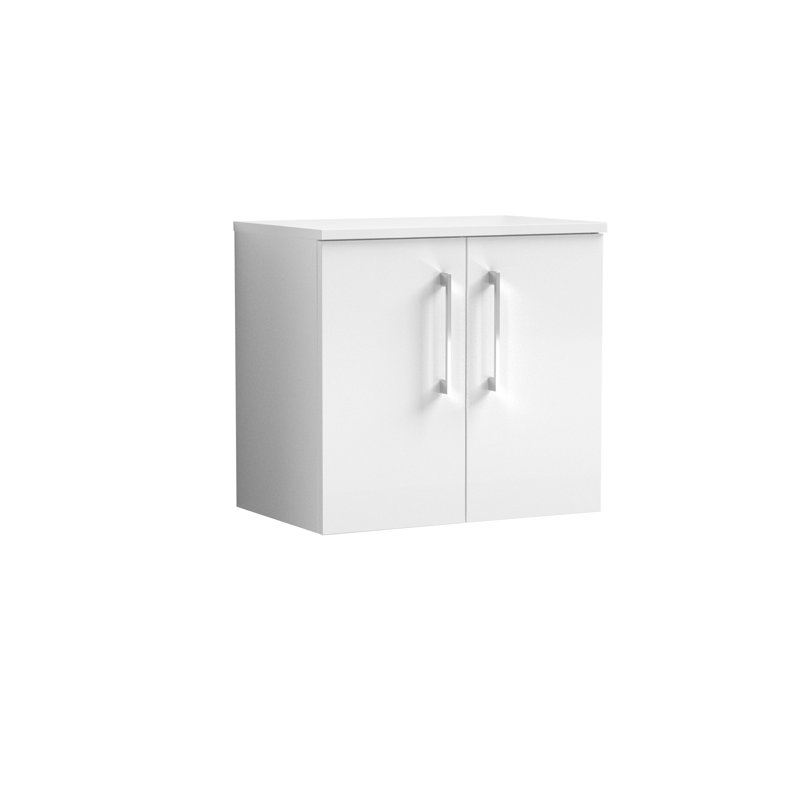 Arno Single Bathroom Vanity Base Only, Gloss White