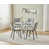 4 Argyle Grid Grey Leather Chairs is out of stock