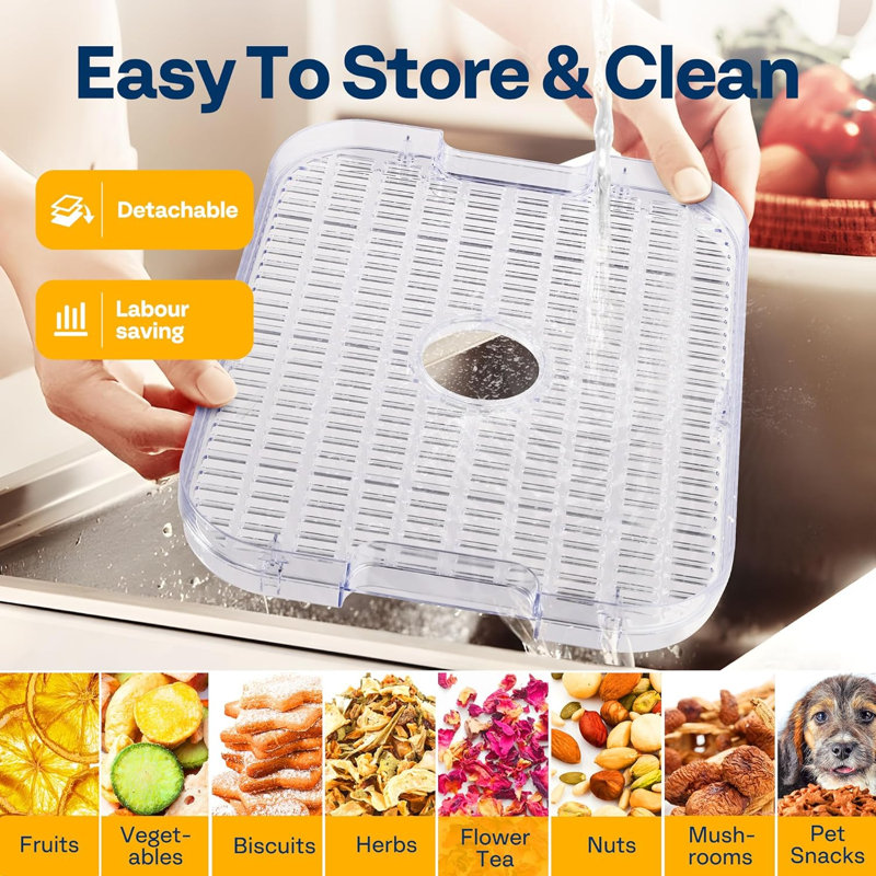 VIVOHOME 400 Watt Food Dehydrator, Black
