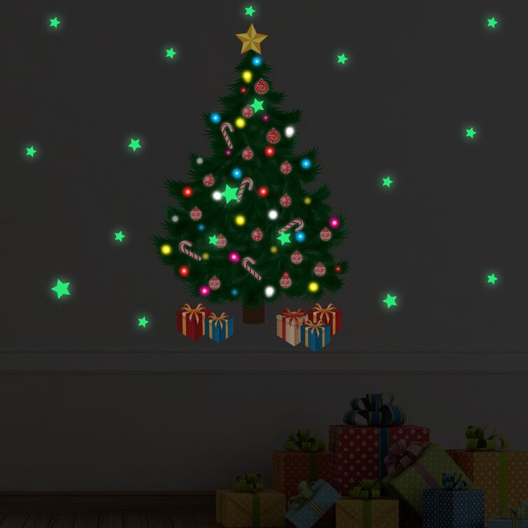 Christmas switch stickers Glow-in-the-dark Christmas tree