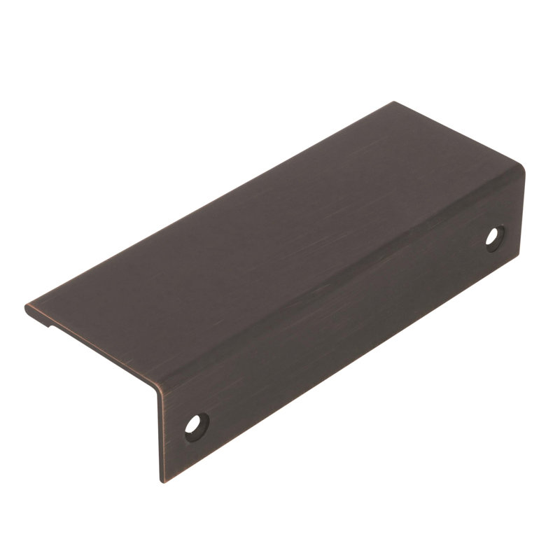 Poignées de bord d'armoire de centre en bronze huilé de 3-3 / 4 po (96 mm) Edge Edge, 3.75", Bronze huilé