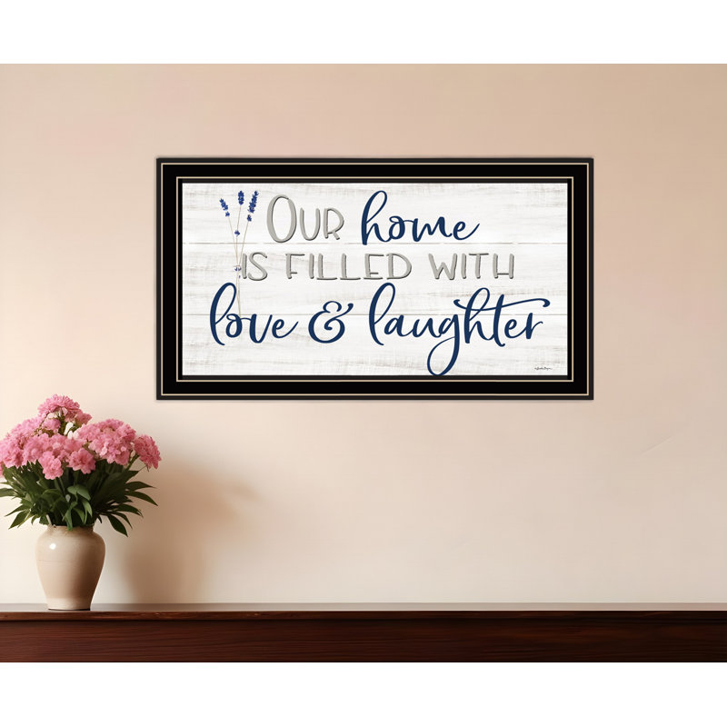 «Our Home», impression murale encadrée noire