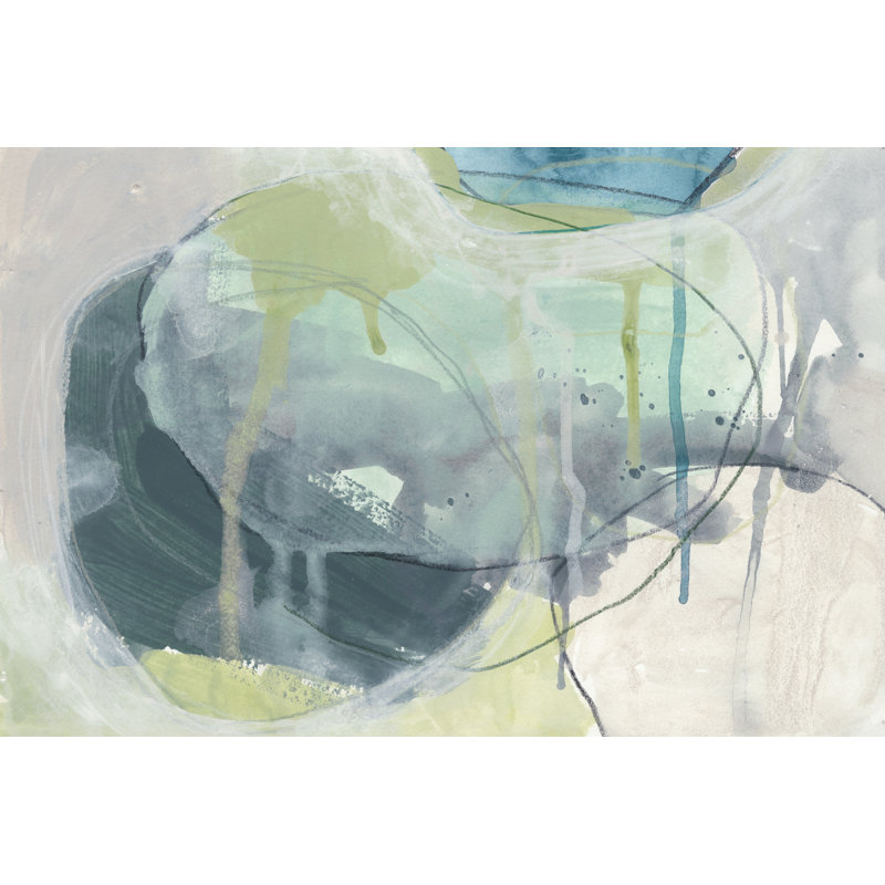 Nouveau Floral Design II 1 Piece Wrapped Canvas Painting, 20cm H x 30cm W