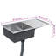 Belfry Kitchen ArAgon 440mm W Steel Kitchen Sink-2082121035