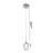 Leonhardt Modern 1 Light Chrome Crystal Pendant-1852996234