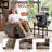 Recliner Chair, 360° Swivel Rocking Recliner for Living Room,Rocker Recliner Chair With Side Pockets-485641838
