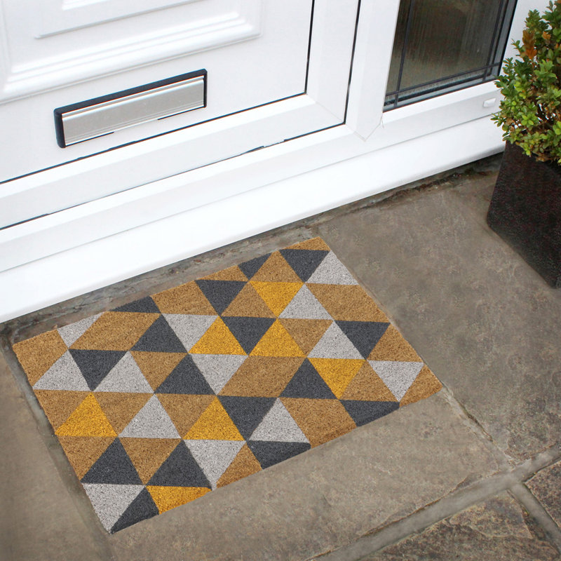 Non-Slip Geometric Doormat