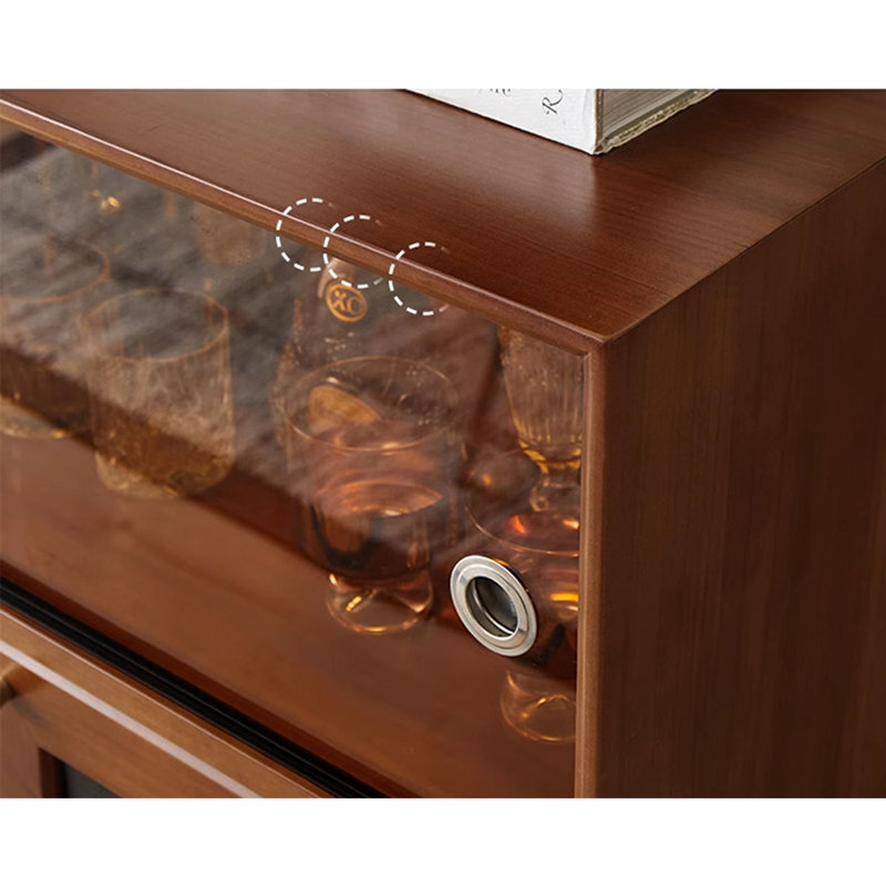 Home Retro Display Case, 37.4" H x 39.37" W x 13.78" D
