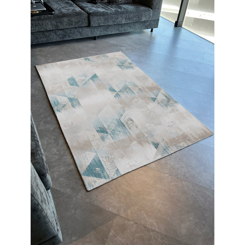 Vetere Performance Washable Argyle Indoor / Outdoor Rug, Rectangle 3'3" x 6'7"