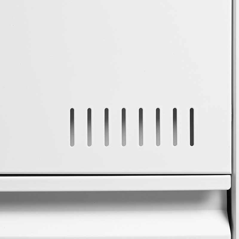 Mirri Locking Metal File Cabinets with Three Drawer, White