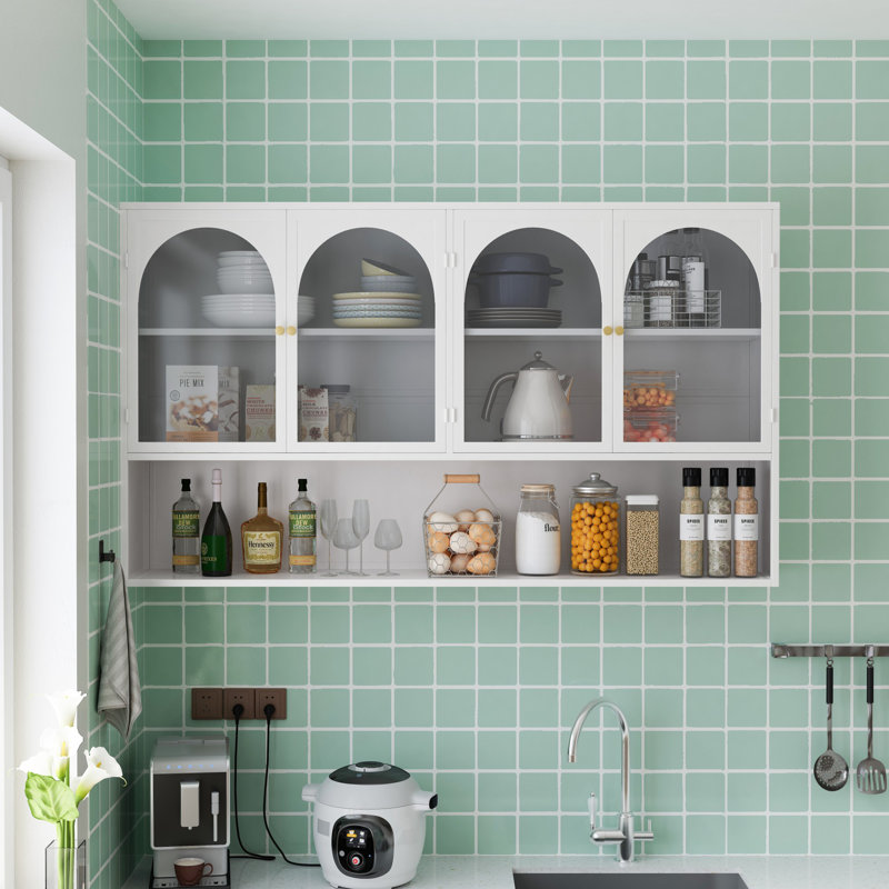Modern Wall-Mounted Cabinet, White