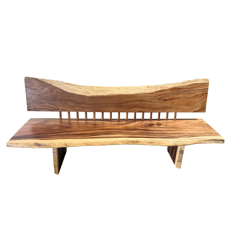 Brinnlee Solid Wood Bench, 38.2" H x 60" W x 24.4" D