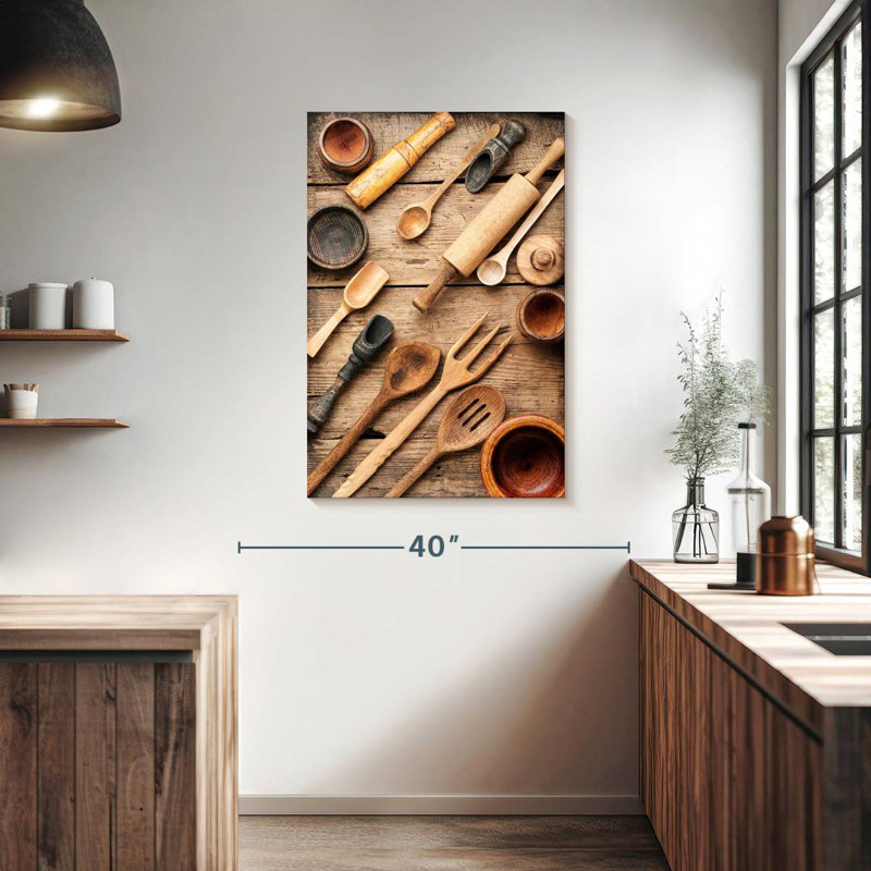 Ustensiles de cuisine en bois Senne, H 39 po x l 26 po