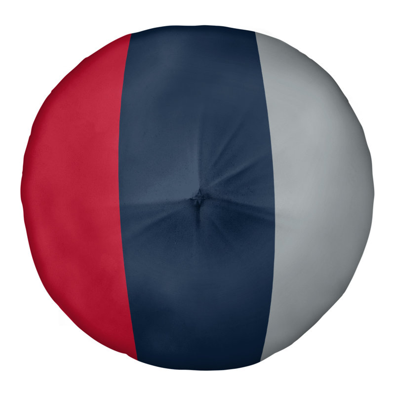  Coussin de sol touffeté, H 26 po x l 26 po, Côté gris / Milieu marine
