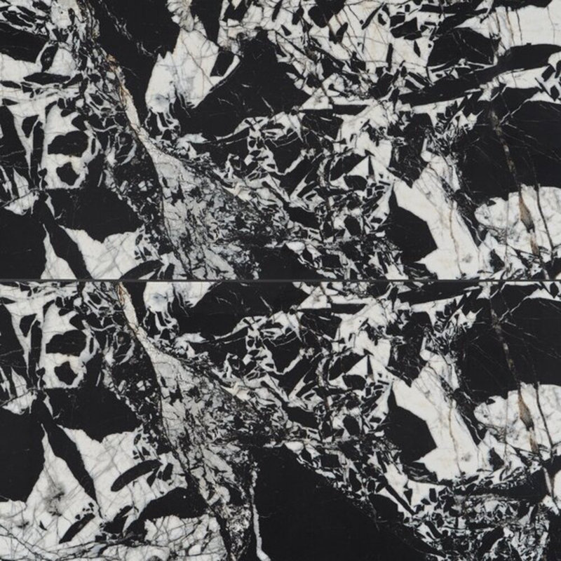 Tilebarxl Valiant Black Antique 30X60 Polished Porcelain Tile