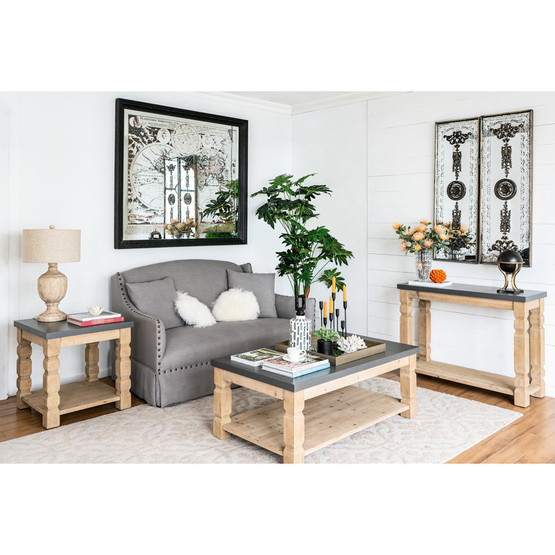 Grande table basse rectangulaire, 47,8 x 28 x 18,8 pouces, meubles de salon | Idée de cadeau