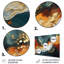 Blue And Golden Marble Storm III - Abstract Metal Wall Art MT137160-1000120264