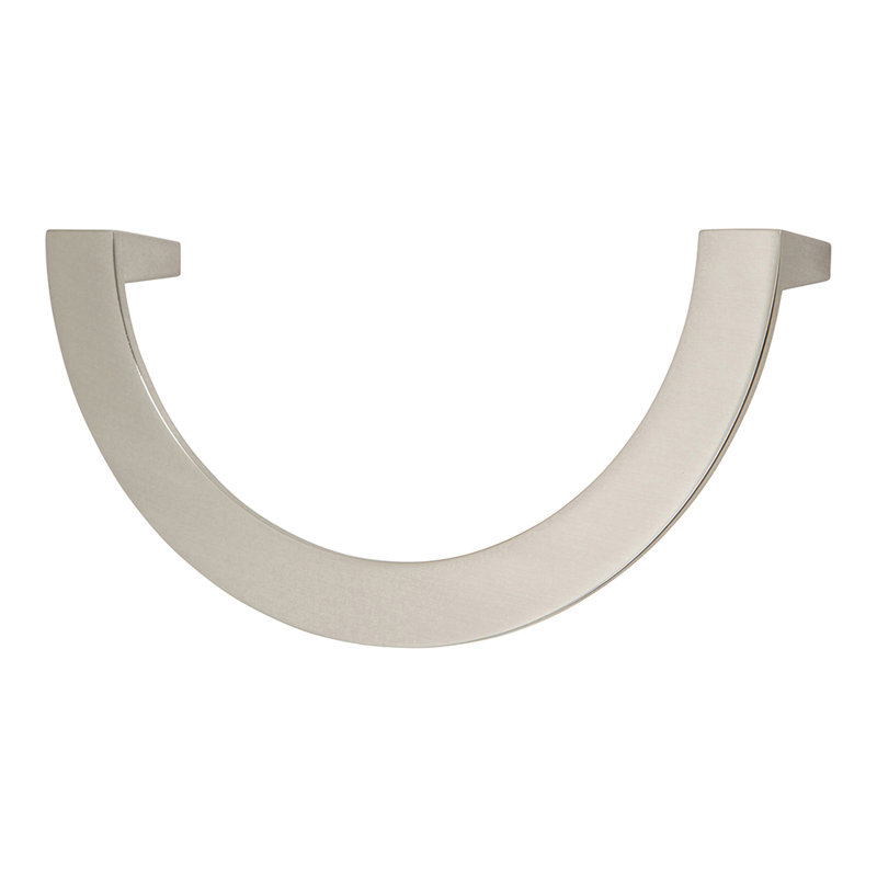 Roundabout 3" Center to Center Drop handle, 5 1/16", Brushed Nickel