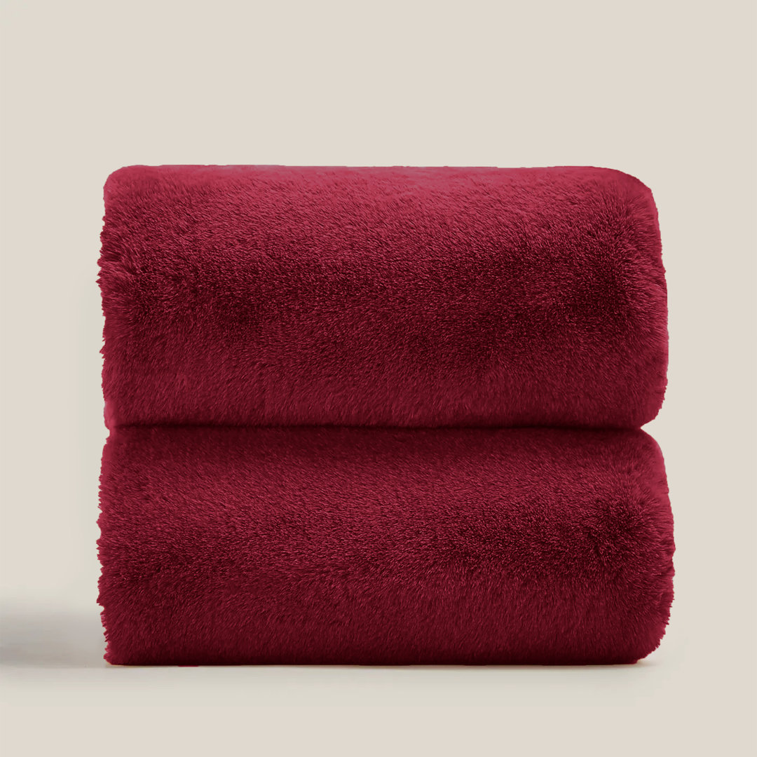 Francella Plush Cozy Mink faux Fleece Blanket/Throw