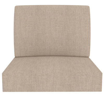 28.5" W Indoor and Outdoor Water-Repellent and UV-Resistant Deep Seat Cushion Set