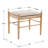 Linen Upholstered Ottoman With Solid Wood Legs-1843892697-1843892696