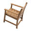 2 pièces Chaise de salle à manger de patio avec accoudoirs, hanches, grain de bois pour la cour arrière de la piscine, résistance, accoudoirs brun clair, matériau des hanches, surface de l'eau, coloration-1518380338