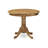 Antique Dining Room Table - a Round kitchen Table Top with Pedestal Base, Natural-86708060-86684553