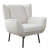 Modern Upholstered Wingback Accent Chair For Living Room/bedroom, White Corduroy-88882739