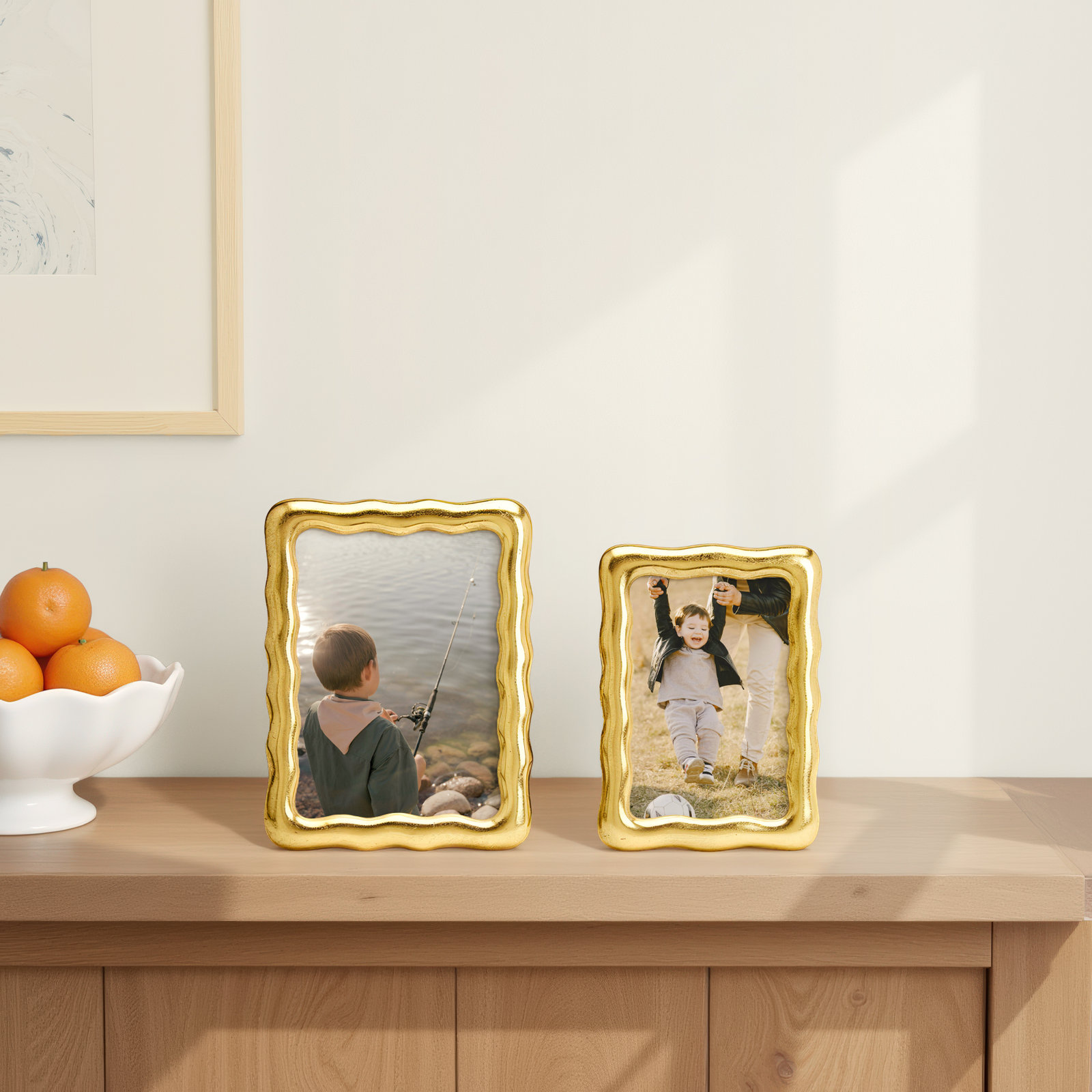 Vintage Ore Set Of 2 Photo Frame