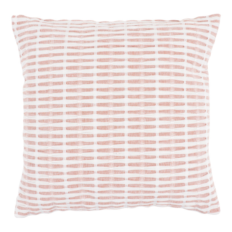Gray and White Cotton Euro Pillow Covers Set of 2