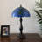 Bernia Tiffany Table Lamp Stained Glass Green Leave LED Bulb Included Pull Chain Switch 22" H-354313912