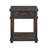 Traditional Rustic End Table With Storage