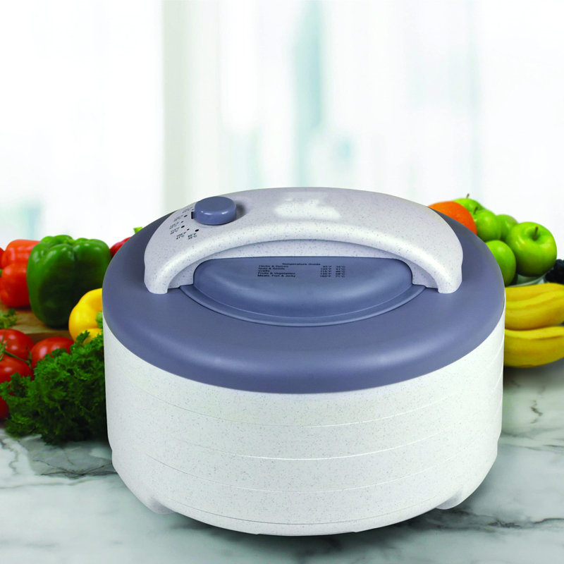 Nesco Snackmaster 4-Tray Gray and White Food Dehydrator
