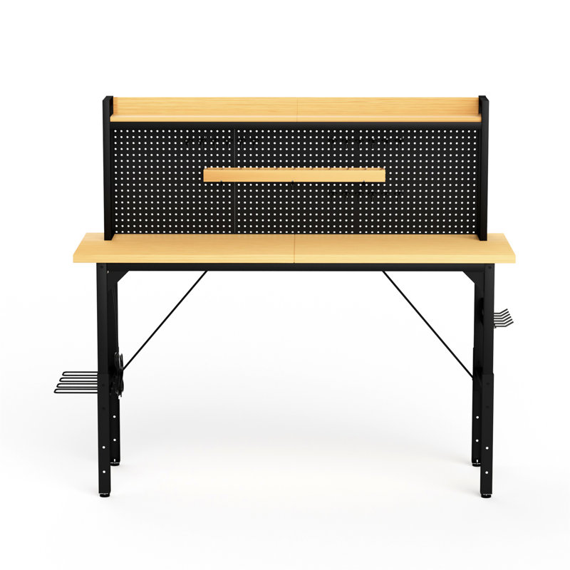 Établi réglable 71 po avec panneau perforé (sans tabourets)
