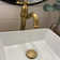 Bathroom Vessel Faucet  360° Swivel Bowl Sink Faucet Single Hole 1 Handle Matching Pop Up Drain Stopper