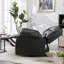 Fauteuil inclinable manuel en similicuir respirant de 37,1 po de largeur-973264641