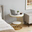 Table de chevet en faux marbre (table basse incluse)