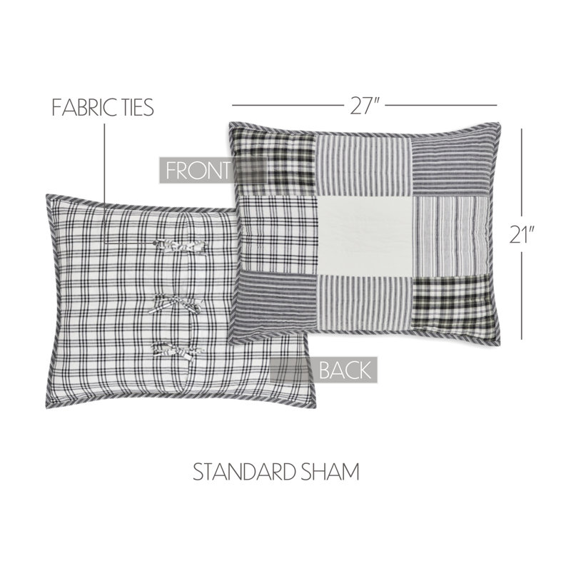 Sawyer Mill Cotton Patchwork Sham Set, Standard