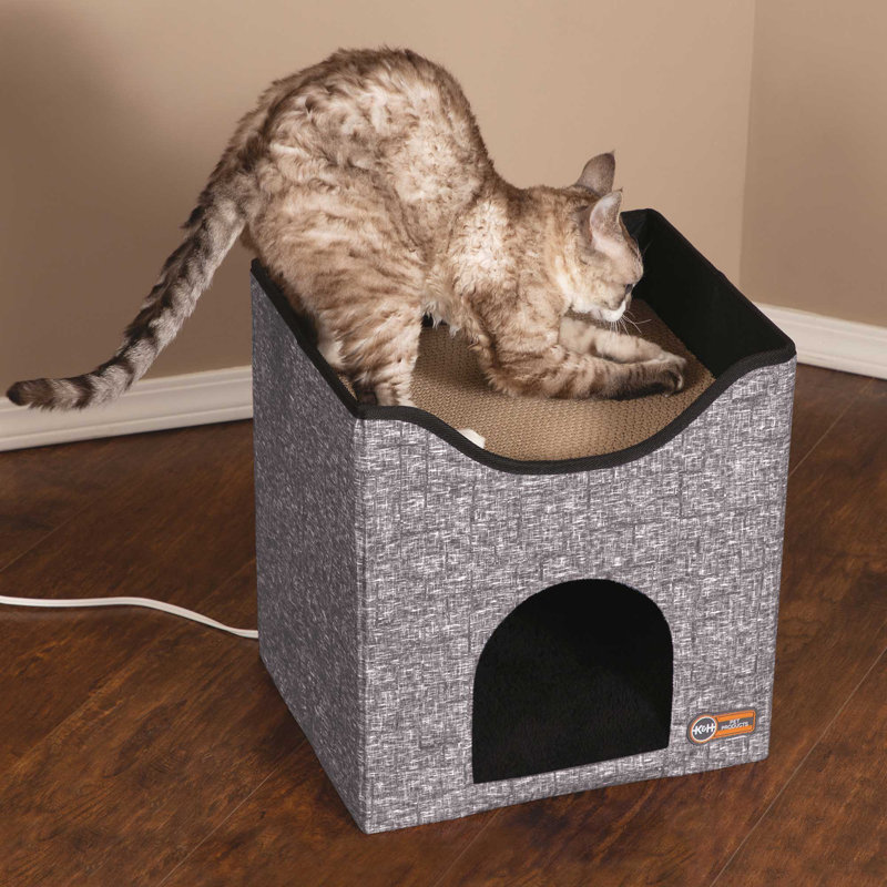 Maisonnette thermo-Kitty de K&H Pet Products, gris