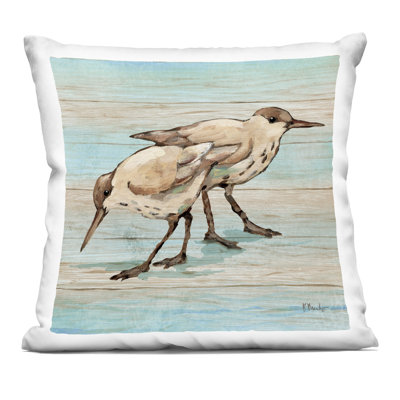 Coussin Coastal Teak Birds