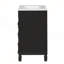 Meuble-lavabo 24 po avec lavabo en céramique, 2 tiroirs et tablette réglable pour les petits espaces-1114899120